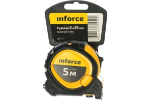 Рулетка с тройным стопом Inforce 5Х25 06-11-71