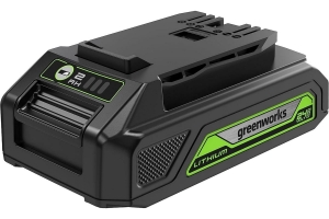 Цепная мини пила аккумуляторная GreenWorks 24V, 10см, c 1хАКБ 2Ач с USB и ЗУ