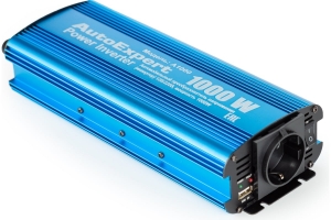 Автомобильный инвертер AutoExpert 1000W, преобразователь напряжения с 12 на 220V А1000