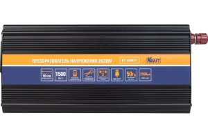 Инвертор автомобильный KRAFT 24/220V 1500W