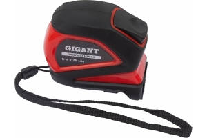 Рулетка Gigant Professional с автостопом 5м 25мм GPGW-08