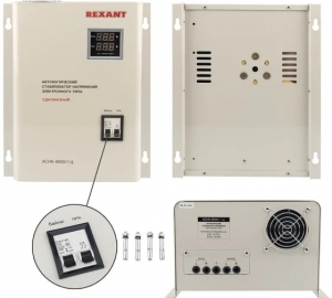 Настенный стабилизатор напряжения REXANT, АСНN-8000/1-Ц