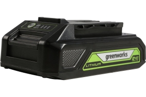 Цепная мини пила аккумуляторная GreenWorks 24V, 10см, c 1хАКБ 2Ач с USB и ЗУ